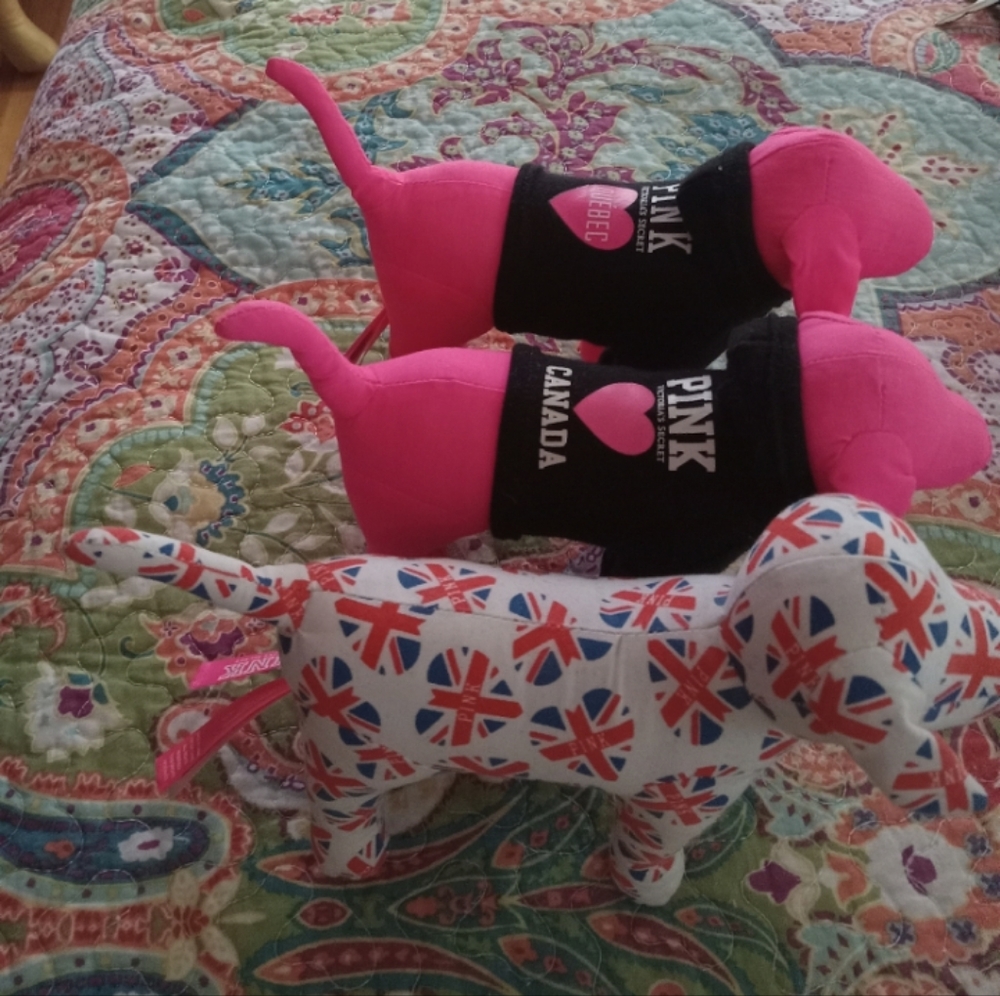 DO NOT BUY UNLESS 4 U pink dogs due to age has normal wear but still great shape